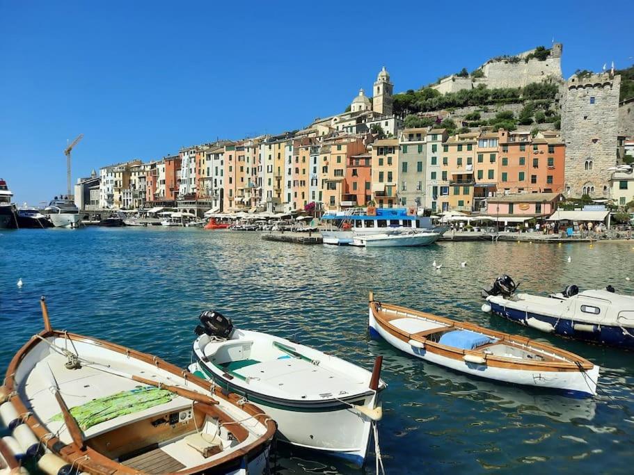 La Terrazza Sul Golfo Dei Poeti Con Vista Mare Apartment Pitelli Bagian luar foto